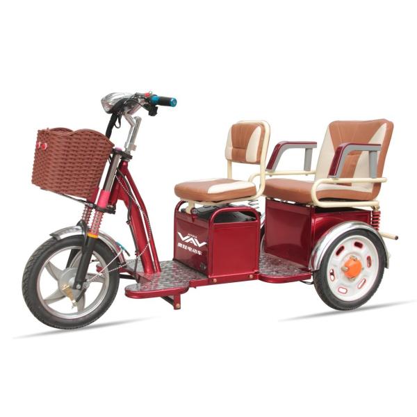 Buy Two Passengers Motorized Electric Tricycles , Three Wheel Electric Trike at wholesale prices