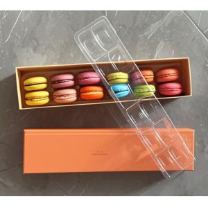 33 12 24 Upper And Lower Lid Macarons Packaging Plastic Tray Macarons Display