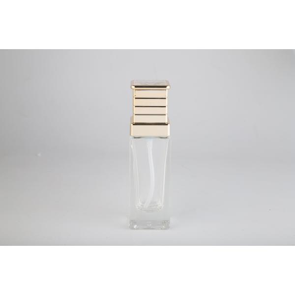 Buy Silk Printing 120ml Glass Lotion Bottles with Plastic Cap Pump Bottle Customized Logo and Painting at wholesale prices