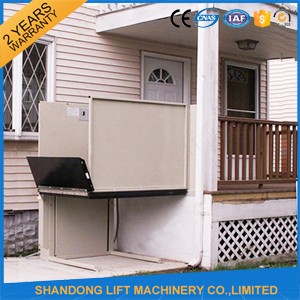 Adjustable Hydraulic Inclined Handicapped Chair Lifts Platform For Disabled People