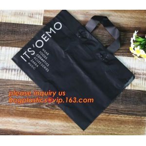 Biodegradable Handles & Cardboard Bottom, Merchandise Bags, Food Service Bags,