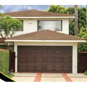 Insulated Sectional Doors with Flat or Contoured Panel Design and Powder Coated