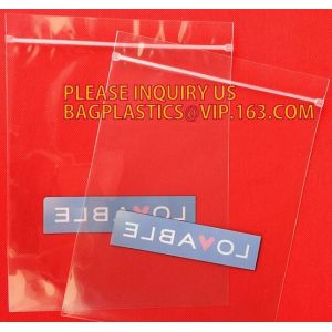 High Quality Two Track Transparent Vacuum Plastic PE Zipper for package bag,