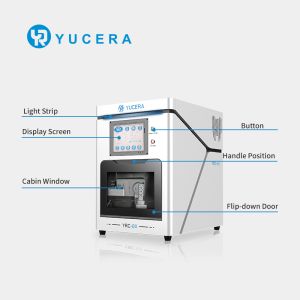 Yucera Dental Wet Milling Machine Dental Cad Cam 5 Axis Wet for Glass Ceramic