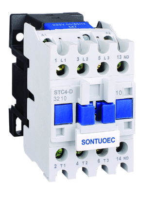 Buy ST1-3210 Industrial 4 Pole Lighting Contactor , Din Rail AC Power Contactor  at wholesale prices
