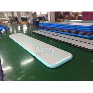 Quality Blue 4m Air Track Gymnastics Mat , Drop Stitch Tumbling Air Track for sale