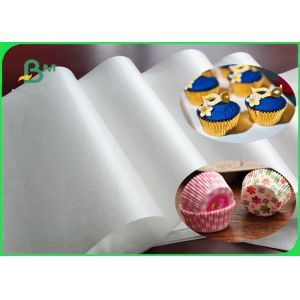 Quality FDA &amp; SGS 33 ~ 38gsm Translucent Cupcake Liner Paper White Color In Sheet for sale