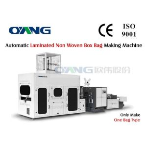 Quality Handle Attached Nonwoven Bag Making Machine / Bag Forming Machine for sale