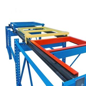 Warehouse Storage Metal Push Back Racking System Heavy Duty Stackable Pallet