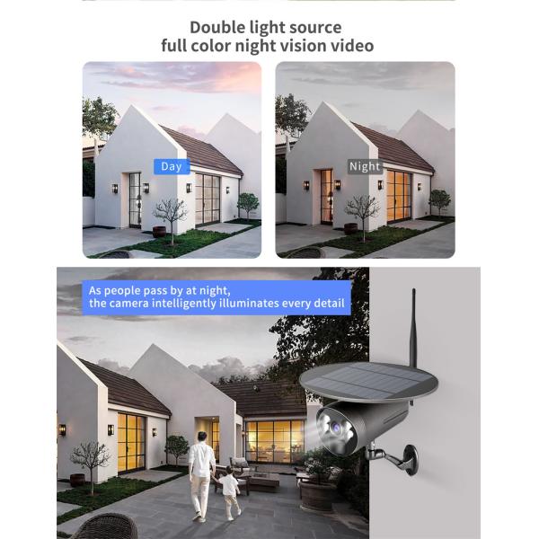 STG-3L Factory low price Outdoor Produced HD 1080P Smart Home Pir Detection Low Power Consumption Battery Solar Camera