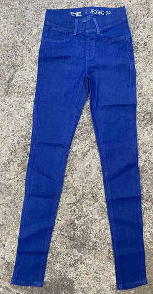 Buy Denim Color Tight Yoga Pants For Ladies 73% Cotton 25% Polyester at wholesale prices