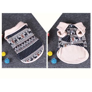 35cm Sleeveless Soft Plush Dog Christmas Coat