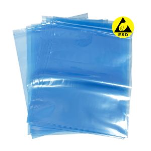China 0.75mm*300*400mm Blue Antistatic Shielding Bags ESD Zip Lock Bag for Cleanroom on sale