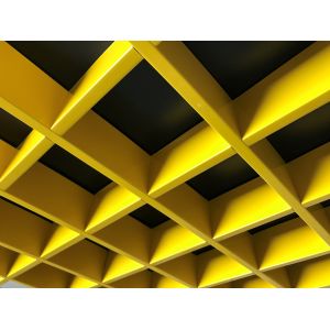 Buy 0.4~0.7mm Open Cell Suspended Ceiling   Acoustic Performance  150x150mm / 200x200mm at wholesale prices