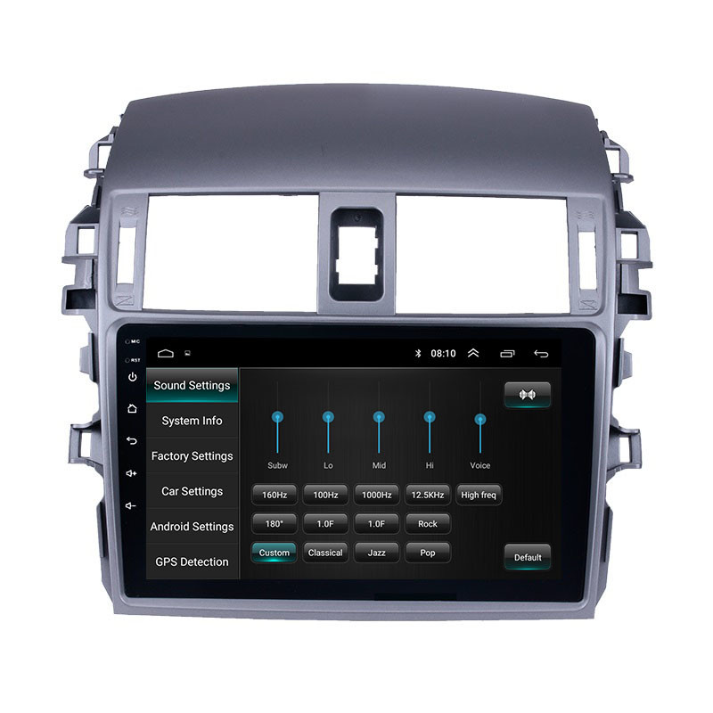 Android 9" 1+16G 4 Core for Toyota Corolla 2007-2013 Car Audio MP5 Player with