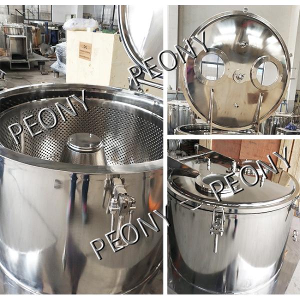 High Efficient Stainless Steel Basket Centrifuge For Alcohol Hemp Oil Extraction