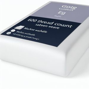 Machine Washable Cotton EG Sheet - 600 Thread Count Sateen Weave