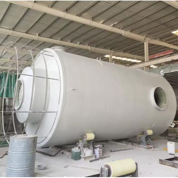 High Purification Efficiency Frp Tower / Ammonia / Acid Mist Scrubbing / Gas Scrubbers Air Cleaning Treatment