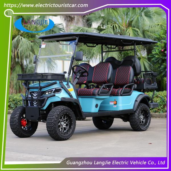 Buy High Performance 5KW AC Motor Off-Road Electric Hunting Cart 6 Seats Lifted Golf Cart at wholesale prices