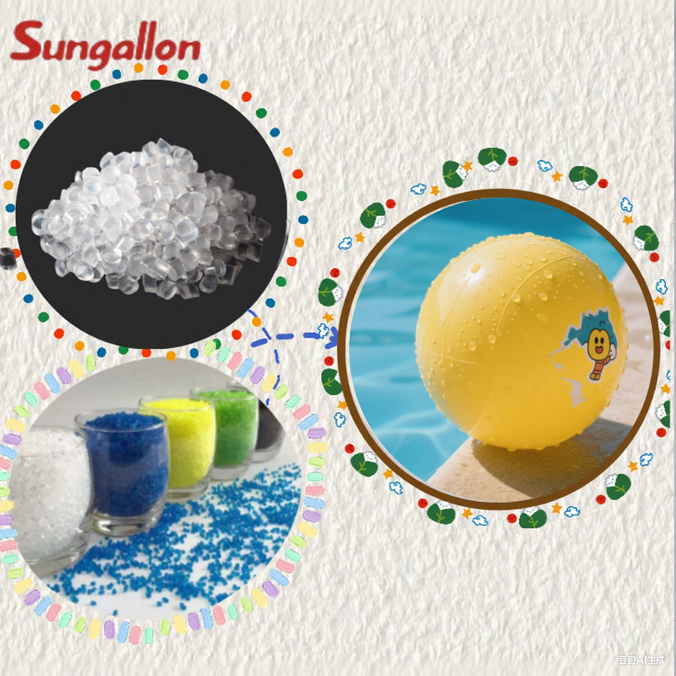Direct Factory High-Grade TPE Toy Ball Raw Material Injection-Moldable Anti