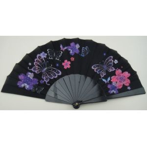 Promotion Plastic Folding Hand Fans / Custom Wedding Hand Fans