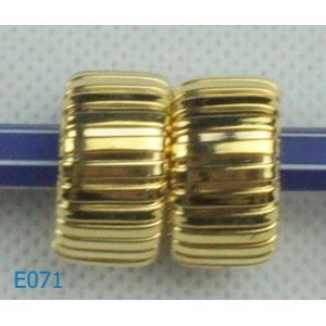 Hot Selling moon crystal zirconia stud earrings with gold plated