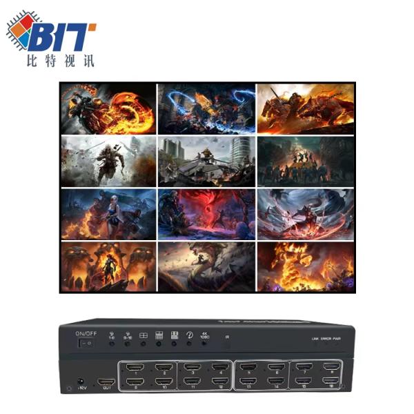 4K 16 Inputs 1 Output Video Wall Controller Multi-viewer Professional Grade CCTV