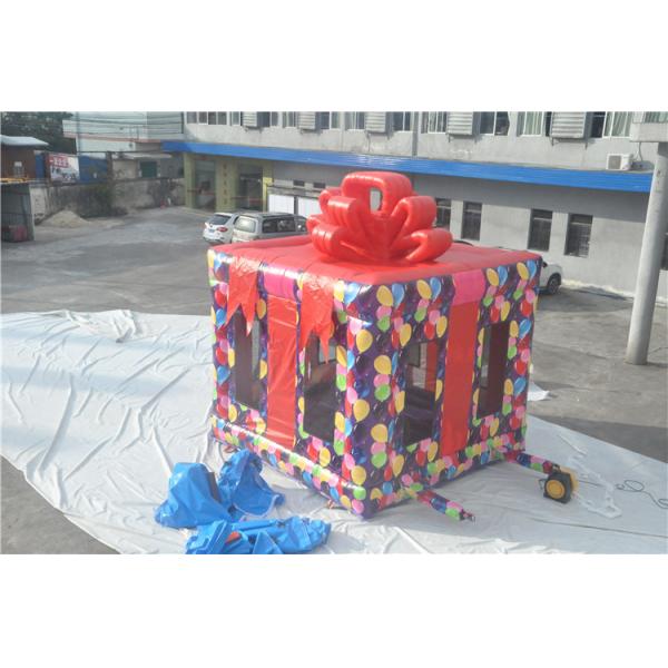 Buy 0.55mm PVC Christmas Inflatable Air Bouncer House Inflatable Trampoline at wholesale prices