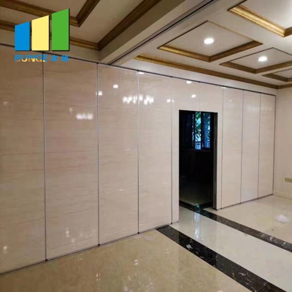 India Acoustic Office Villa Sliding Door Partition Wall With Fabric Melamine