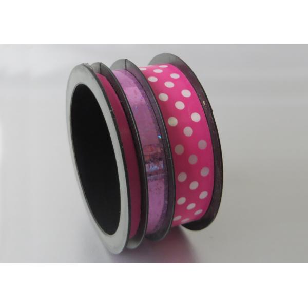 4 Channel multi color premium ribbon Roll 10mm width , PP printed , Solid and metalic ribbon