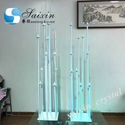 Factory wholesale gold metal candles holder for wedding table top centerpiece