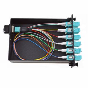 Fiber Patch Panel MTP/MPO To 12LC Cores Modules With 12LC Adaptors MPO/MTP