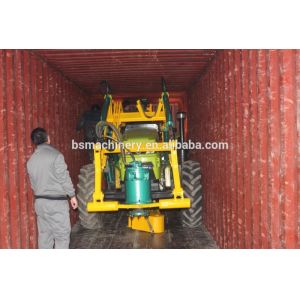 High efficient wooden pole erecting pit boring machine