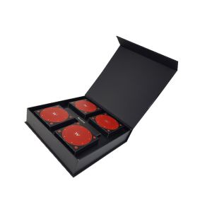 Factory Direct Manufacture Black Color Cardboard Box Logo OEM Design Printing