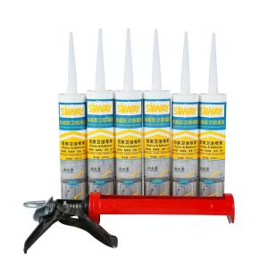 Ratchet 300ml Silicone Sealant Cartridge Manual Caulking Gun