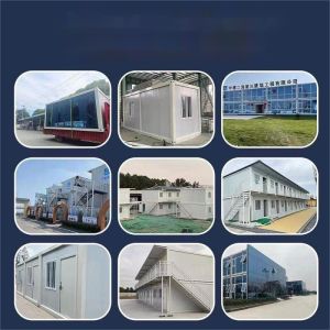 Office Building Prefabricated Container House 20ft Flat Pack Sandwich Panel