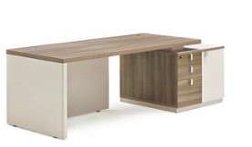 modern office wooden manager table furniture in warehouse