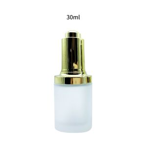 Recyclable Transparent Frosted Glass Dropper Bottles 96*40mm