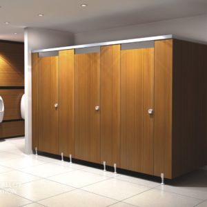 Quality Compact Laminate Toilet Cubicle Partition Public Shower Cubicle With Toilet for sale