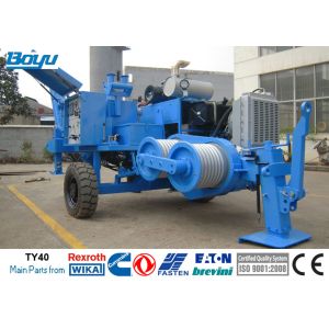 Quality 110kv Transmission Line Stringing Equipment Main Pump German Rexroth Max Intermittent Pull 4 Tons 40kN for sale