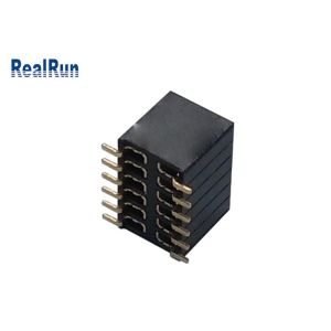 PA6T Female Header Connector 1.27mm Pitch SMD Type Phosphor Copper Contact