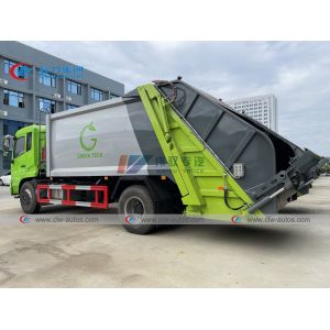 210HP 14cbm Refuse Collection Truck With Double Operation System