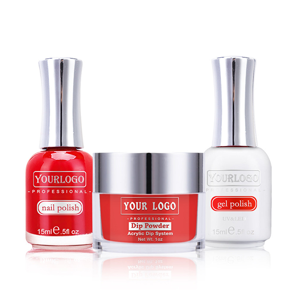 OEM UV Nail Gel 3 in 1 Match Acrylic Nail Glitter Dipping Powder Three Step Gel Nail Polish Acrylic Powder Wholesale