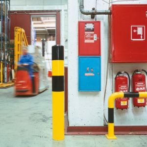 Metal Fab Safety Bollards Bunnings Hardware Fabrication Yellow Steel Bollards