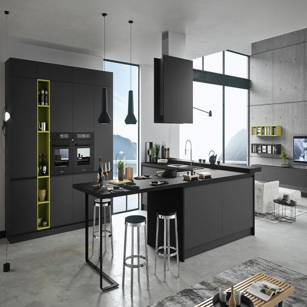 Solid Wood Kitchen Wall Cabinet in Modern Design with Customized Size and Waterproof