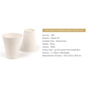 Custom Disposable Clear Cold Drink Juice Cup 100% Ecofriendly Biodegradable