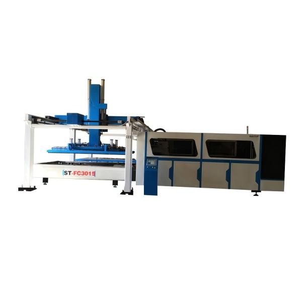 Full automatic CNC metal fiber laser cutting machine with loading and unloading