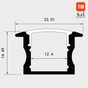Aluminum Alloy Recessed LED Profiles For Office Wardrobe Cinema
