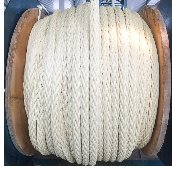 Buy 28mmx300m 12 Strand Spliced UHMWPE Rope HMPE Rope Mooring Towing Rope at wholesale prices
