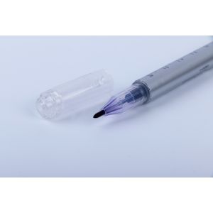 Semi Permanent Makeup Or Tattoo Double Head Skin Marker Pen With Ruler 14.5 Cm